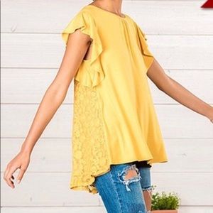 Matilda Jane Women’s Bocce Ball Gold Top, Small